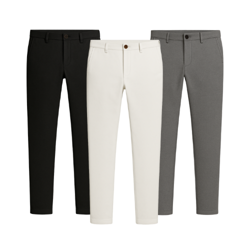 HERITAGE CHINO TRIO — QUIET LUXURY, REFINED DAILY